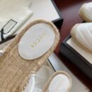 Gucci Marmont Espadrille SlippersSpring/Summer 2020 Collection, White Women Shoes