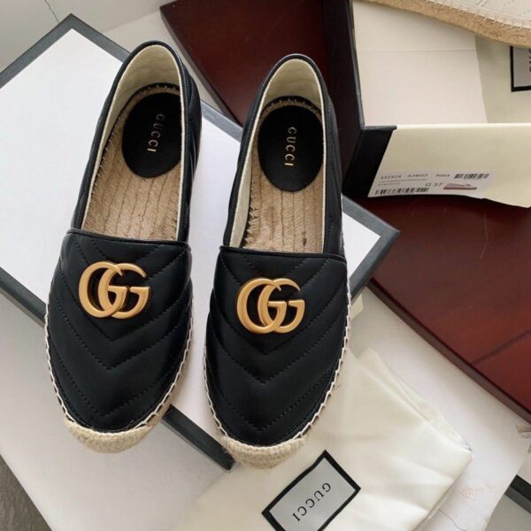 Gucci Marmont EspadrillesSpring/Summer Collection Black Women Shoes