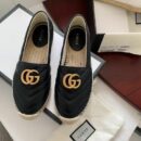 Gucci Marmont EspadrillesSpring/Summer Collection Black Women Shoes