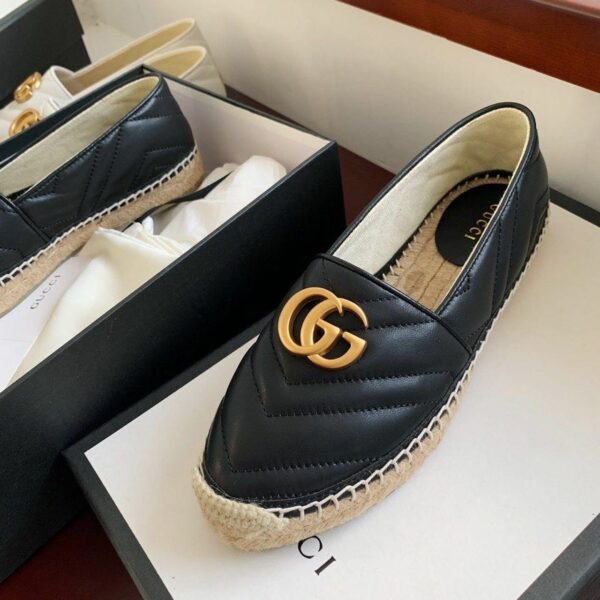 Gucci Marmont EspadrillesSpring/Summer Collection Black Women Shoes - Image 8