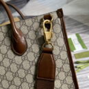 Gucci Medium Tote With Interlocking G Beige And Ebony GG Canvas 674148