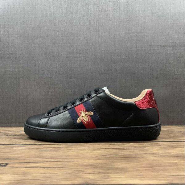Gucci Men's Ace Embroidered Black Sneaker Size 7 - 11.5 US - Image 4