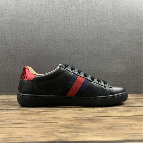 Gucci Men's Ace Embroidered Black Sneaker Size 7 - 11.5 US - Image 3