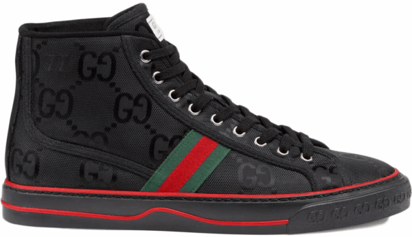 Gucci Off The Grid High Top Black GG Shoes (M)