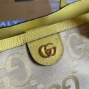 Gucci Ophidia Jumbo GG Canvas Medium Tote Beige And Yellow 631685