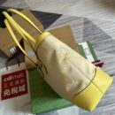Gucci Ophidia Jumbo GG Canvas Medium Tote Beige And Yellow 631685