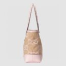 Gucci Ophidia Jumbo GG Canvas Medium Tote Camel And Light Pink 631685