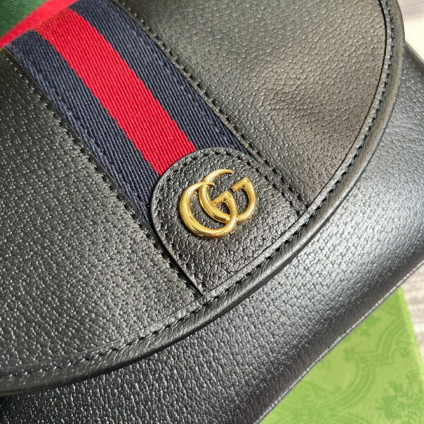 Gucci Ophidia Mini GG Shoulder Black Leather 722117 - Image 5