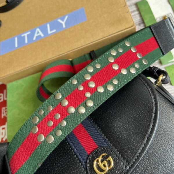 Gucci Ophidia Mini GG Shoulder Black Leather 722117 - Image 7