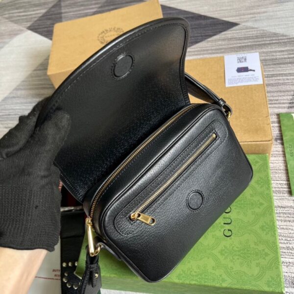 Gucci Ophidia Mini GG Shoulder Black Leather 722117 - Image 8