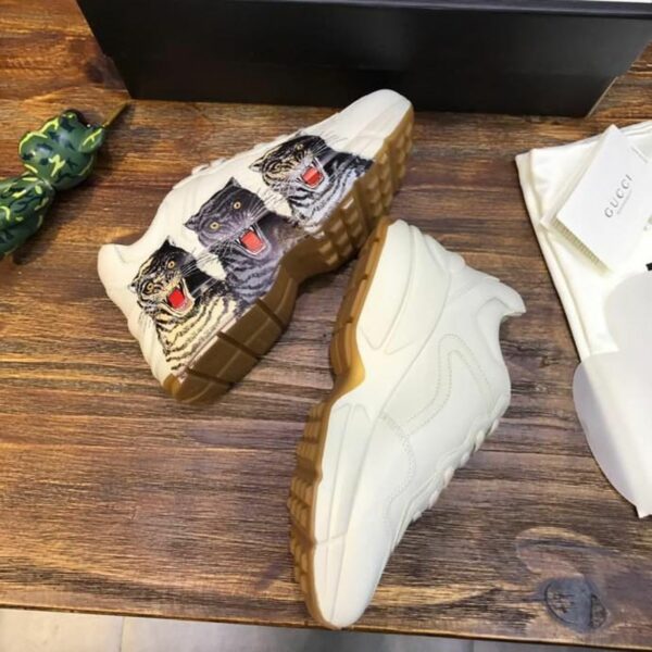 Gucci Panther Rhyton Dad Sneakers 619896Spring/Summer 2020 Collection, White Women Shoes - Image 5