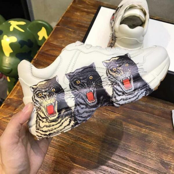 Gucci Panther Rhyton Dad Sneakers 619896Spring/Summer 2020 Collection, White Women Shoes - Image 6