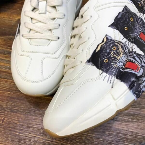 Gucci Panther Rhyton Dad Sneakers 619896Spring/Summer 2020 Collection, White Women Shoes - Image 3