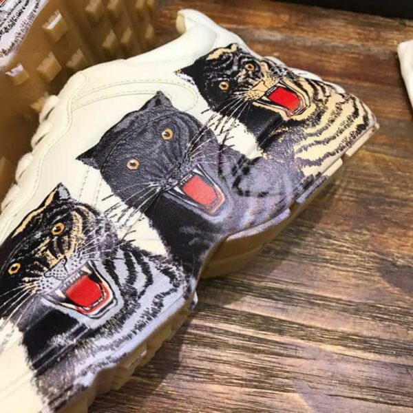 Gucci Panther Rhyton Dad Sneakers 619896Spring/Summer 2020 Collection, White Women Shoes - Image 8