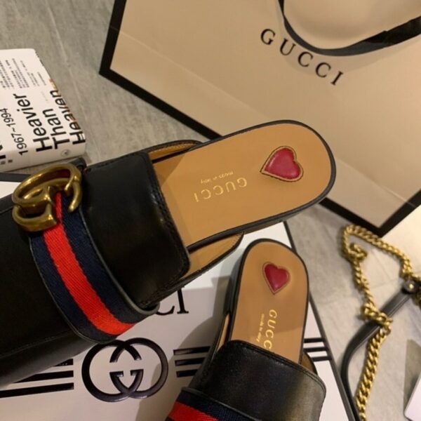 Gucci Peyton MulesSpring/Summer Collection Black Women Shoes - Image 8