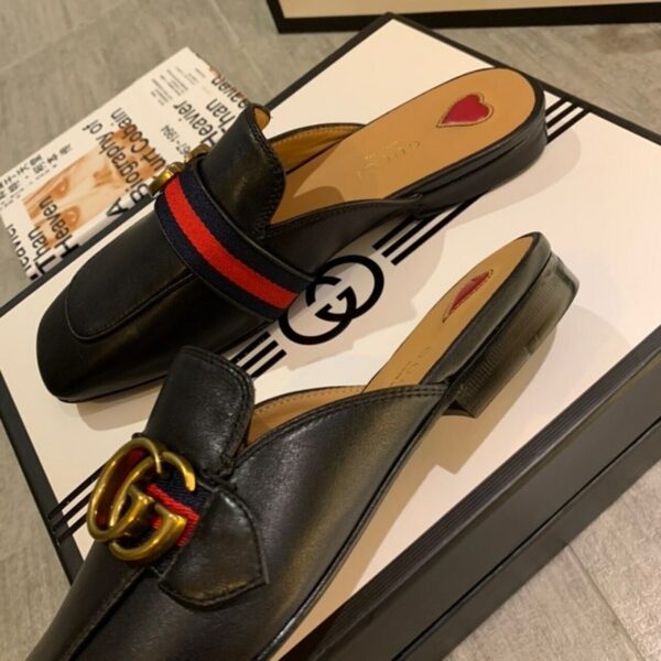 Gucci Peyton MulesSpring/Summer Collection Black Women Shoes - Image 3
