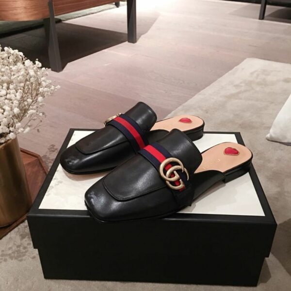 Gucci Peyton MulesSpring/Summer Collection Black Women Shoes - Image 3