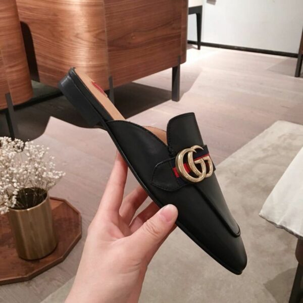 Gucci Peyton MulesSpring/Summer Collection Black Women Shoes - Image 5