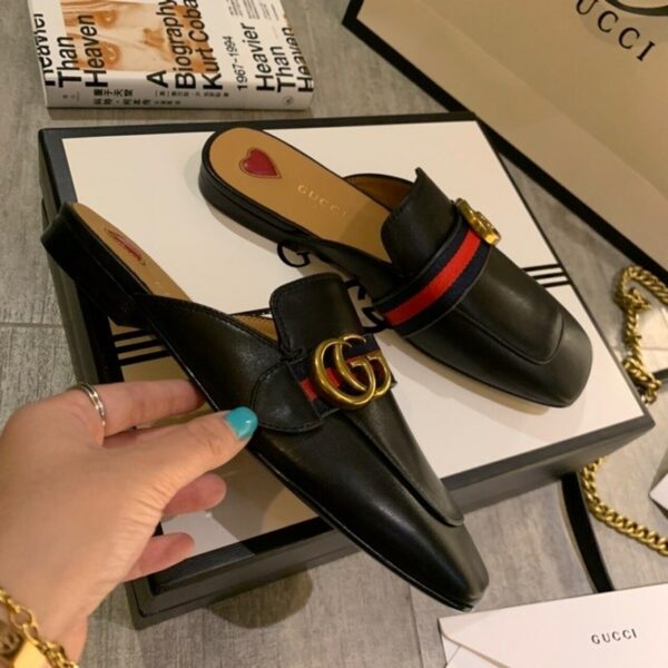 Gucci Peyton MulesSpring/Summer Collection Black Women Shoes - Image 5
