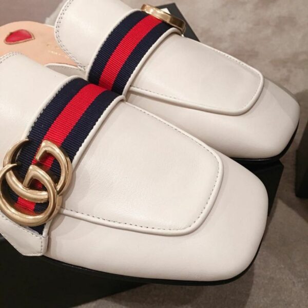 Gucci Peyton MulesSpring/Summer Collection White Women Shoes - Image 4