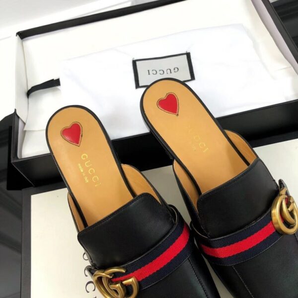 Gucci Peyton SlippersFall/Winter Collection Black Women Shoes - Image 2