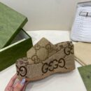 Gucci Platform Slide Sandal Brown Women Shoes