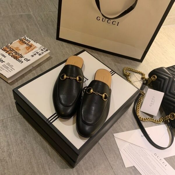 Gucci Princetown MulesSpring/Summer Collection Black Women Shoes