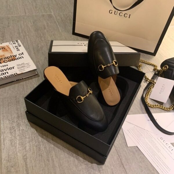 Gucci Princetown MulesSpring/Summer Collection Black Women Shoes - Image 8
