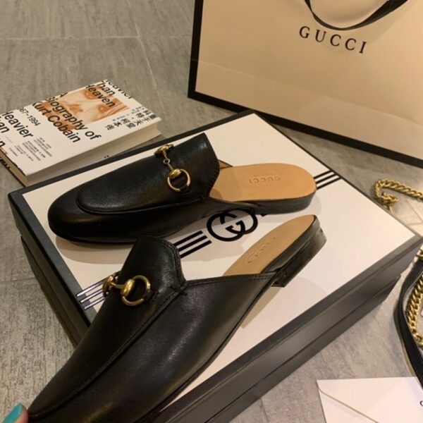 Gucci Princetown MulesSpring/Summer Collection Black Women Shoes - Image 4