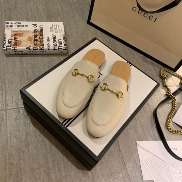 Gucci Princetown MulesSpring/Summer Collection White Women Shoes
