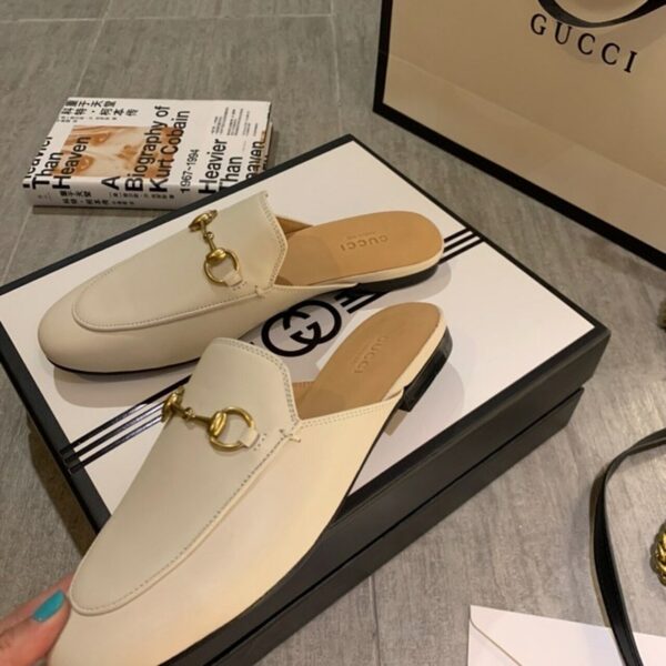 Gucci Princetown MulesSpring/Summer Collection White Women Shoes - Image 9