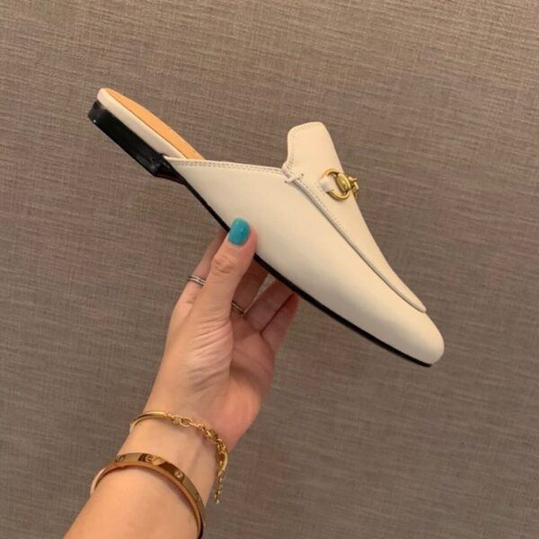 Gucci Princetown MulesSpring/Summer Collection White Women Shoes - Image 6