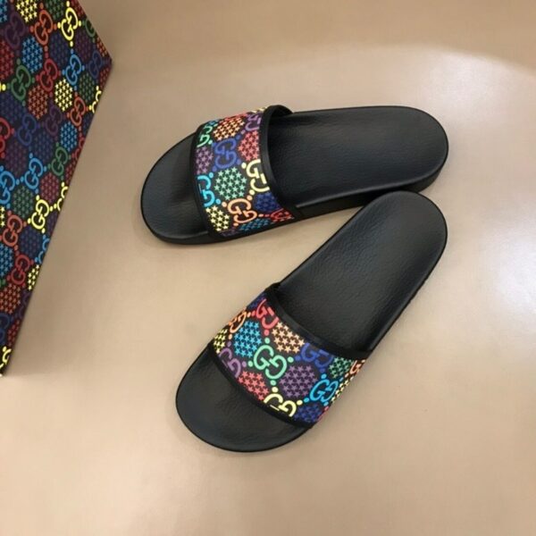 Gucci Psychedelic Butterfly Slide Sandals Spring/Summer 2020 Collection, Black Women Shoes - Image 6