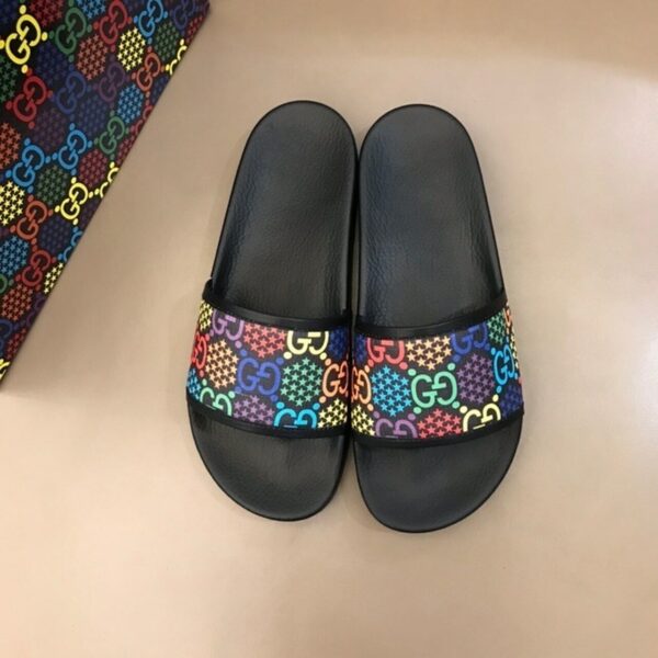 Gucci Psychedelic Butterfly Slide Sandals Spring/Summer 2020 Collection, Black Women Shoes