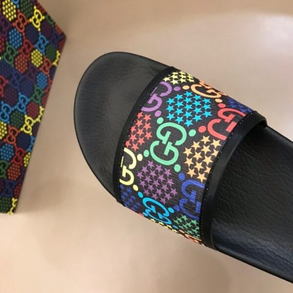 Gucci Psychedelic Butterfly Slide Sandals Spring/Summer 2020 Collection, Black Women Shoes - Image 8