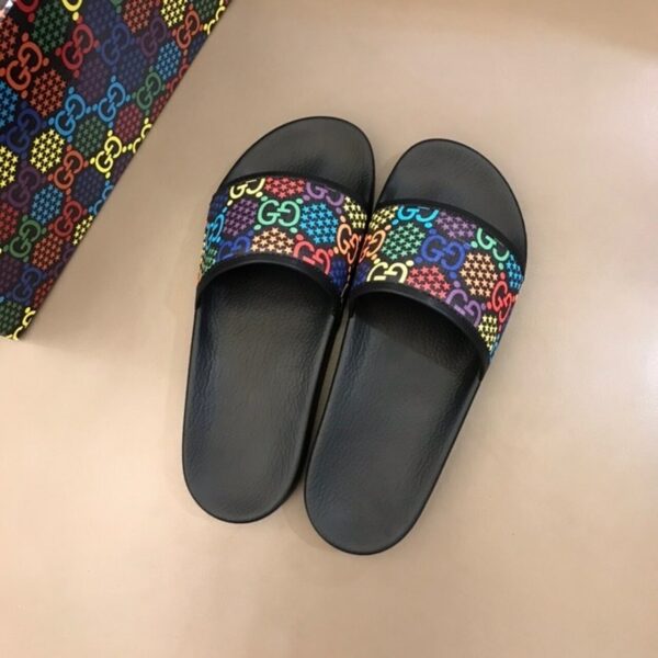 Gucci Psychedelic Butterfly Slide Sandals Spring/Summer 2020 Collection, Black Women Shoes - Image 3