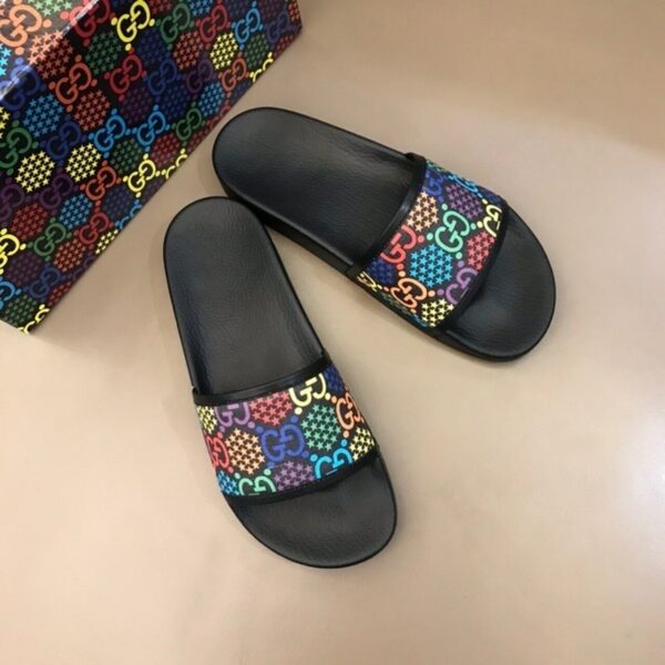 Gucci Psychedelic Butterfly Slide Sandals Spring/Summer 2020 Collection, Black Women Shoes - Image 2