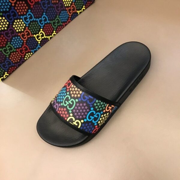 Gucci Psychedelic Butterfly Slide Sandals Spring/Summer 2020 Collection, Black Women Shoes - Image 5