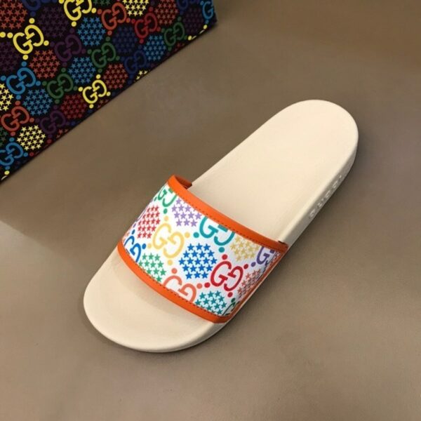 Gucci Psychedelic Butterfly Slide Sandals Spring/Summer 2020 Collection, White Women Shoes - Image 8