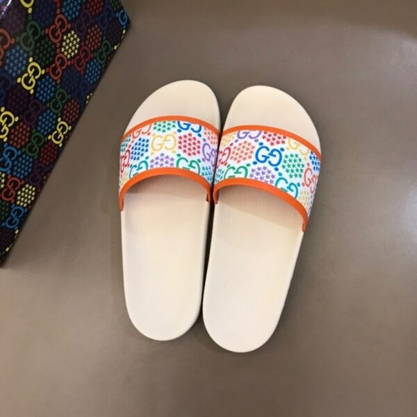 Gucci Psychedelic Butterfly Slide Sandals Spring/Summer 2020 Collection, White Women Shoes - Image 6