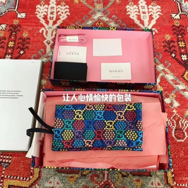 Gucci Psychedelic Sneakers ?610086Spring/Summer 2020 Collection, Black Women Shoes - Image 9