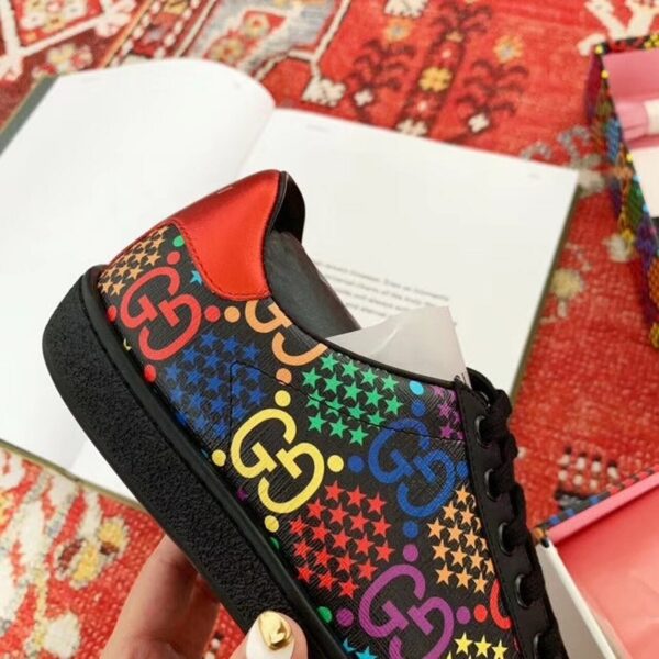 Gucci Psychedelic Sneakers ?610086Spring/Summer 2020 Collection, Black Women Shoes - Image 3