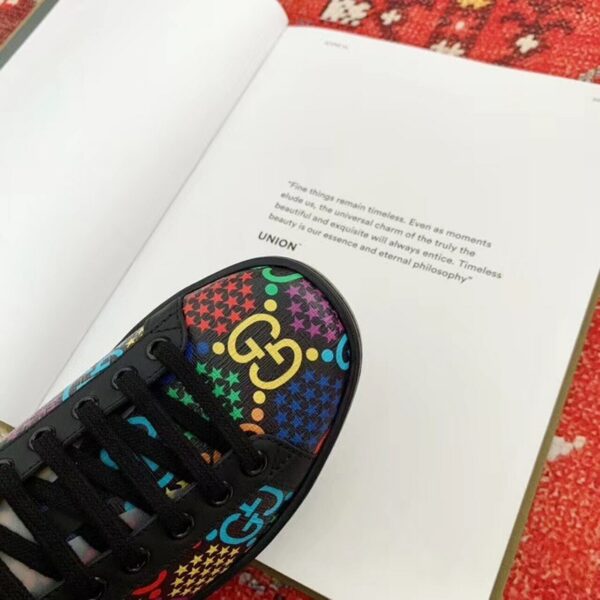Gucci Psychedelic Sneakers ?610086Spring/Summer 2020 Collection, Black Women Shoes - Image 5