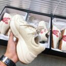 Gucci Rhyton Butterfly Unisex Dad SneakersSpring/Summer Collection White Women Shoes