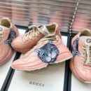 Gucci Rhyton Cat Unisex Dad SneakersSpring/Summer Collection Light Pink Women Shoes