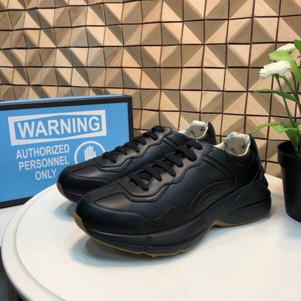 Gucci Rhyton Dad Sneakers ??550046Spring/Summer 2019 Collection, Black Women Shoes