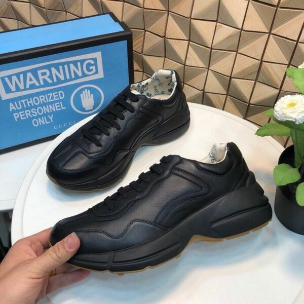 Gucci Rhyton Dad Sneakers ??550046Spring/Summer 2019 Collection, Black Women Shoes - Image 4