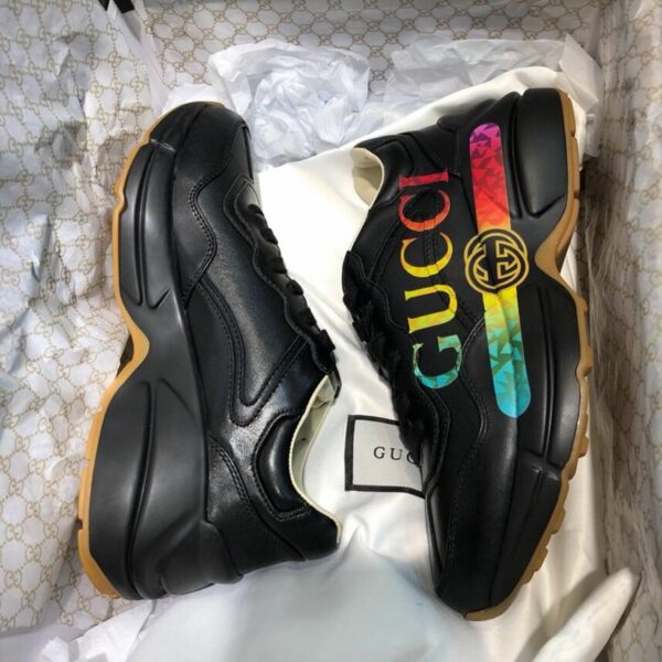 Gucci Rhyton Dad Sneakers ??552851Spring/Summer 2019 Collection, Black Women Shoes - Image 5