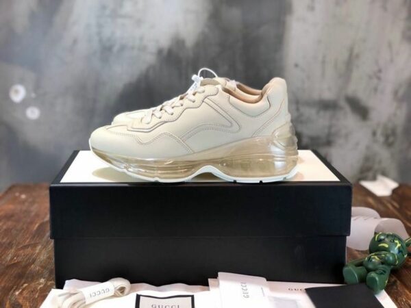 Gucci Rhyton Dad Transparent Sole SneakersSpring/Summer 2020 Collection, White Women Shoes