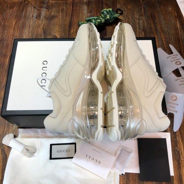 Gucci Rhyton Dad Transparent Sole SneakersSpring/Summer 2020 Collection, White Women Shoes - Image 4